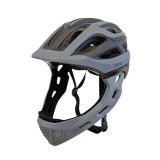 Casca bibiclete/trotinete PNY-49 FULLFACE negru/gri MAT marime L (51-56cm) AVO Cod:U138