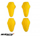 Set protectii umeri + coate Seventy model SD-A11 - culoare: galben - (set 4 bucati)