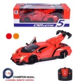 Mașină RC Victor 5 cu Telecomandă &ndash; Uși Deschise, Lumină LED &ndash; Mini Car 1:24 &ndash; Nou