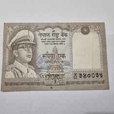 bancnota nepal 1 r 1972