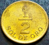 Moneda exotica 1/2 SOL DE ORO - PERU, anul 1976 * Cod 1110 B