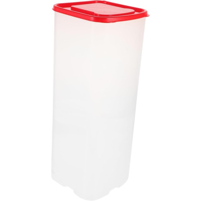 Cutie depozitare paine, pc rezistent, 34 x 13 cm, capac rosu
