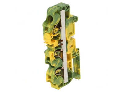 Conector Șine Galben-Verde 0.5-10mm&amp;sup2; 3 Borne foto
