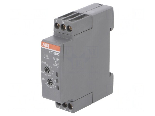Timer 0,05s-100h SPDT pentru şină DIN 24-240VAC/24-48VDC