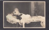 Foto tip Carte Postala Romania - nou nascut - foto atelier Constantinescu si Mitoi Campulung Muscel Arges