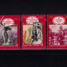 U.R.S.S. /Rusia 1980 ,"35 ani al II-lea Razboi Mondial",serie ,MNH