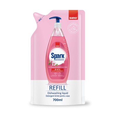 Detergent Vase Sano Spark Migdale Rezerva 700 ml foto