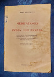 D466-I-Meditation de Prima Philosophia-R. Descartes-C-tin Noica 1937 lb. romana