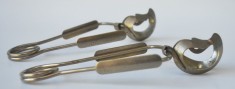 Lot de doi clesti pentru servire Cleste Melci - Metal Cromat