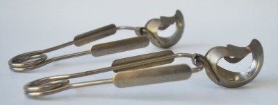 Lot de doi clesti pentru servire Cleste Melci - Metal Cromat foto