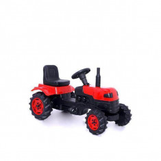 Tractor cu pedale rosu foto
