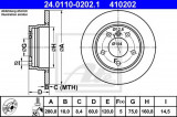 Disc frana BMW Seria 3 (E36) (1990 - 1998) ATE 24.0110-0202.1