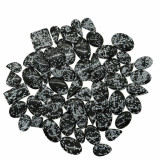 Cabochoane din obsidian fulg de nea - 2 leig
