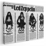 Tablou afis Led Zeppelin trupa rock 2313 Tablou canvas pe panza CU RAMA 50x70 cm