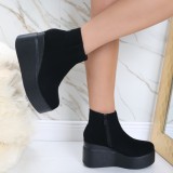 Cumpara ieftin Ghete Dama Imblanite Negre din Piele Ecologica Razina, 39