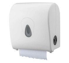 Papierhandtuchspender, Handtuchspender, Papierhandtuchhalter, Handtuchrollenspender - PQSACDK, Mini, Kunststoff, wei&szlig;