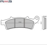 Cumpara ieftin Set placute frana &ndash; Aprilia Arecife - Atlantic &ndash; Scarabeo &ndash; 125-500cc &ndash; Malaguti Madison 250-400cc &ndash; Peugeot Looxor 150cc (RMS)