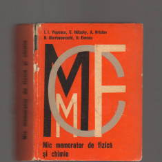 C9452 MIC MEMORATOR DE FIZICA SI CHIMIE - POPESCU, HOLSZKY, HRISTEV