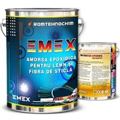 Pachet Amorsa Epoxidica Solventata &ldquo;Emex&rdquo; - Transparent - Bid. 3 Kg + Intaritor 0.75 Kg