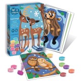 Kit creativ cu nisip colorat - Sablimage Cupluri Animale, Sentosphere