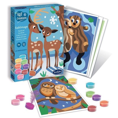 Kit creativ cu nisip colorat - Sablimage Cupluri Animale foto