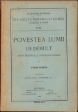 Povestea Lumii Demult, Tudor Pamfile, 1913, Ștefan Meteș (Ex-Libris), Credințe Rom&acirc;nești, Carte Rară