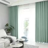 Draperie din catifea blackout cu rejansa transparenta cu ate pentru galerie, Madison, 200x255 cm, densitate 700 g/ml, Opal, 1 buc