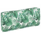 VidaXL Perna pentru palet - șezut/spătar cu model de frunze, 120 x 50 x 12 cm, din țesătură Oxford