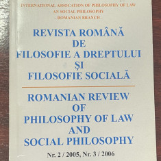 Revista română de filosofie a dreptului şi filosofie socială