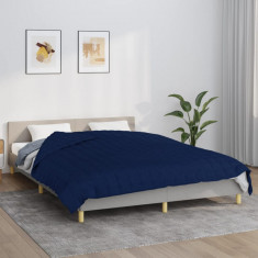 vidaXL Pătură grea, albastru, 200x230 cm, 13 kg, material textil