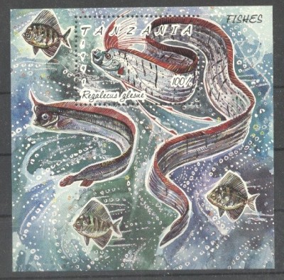 Tanzania 1991 Fishes, perf. sheet, MNH S.096 foto