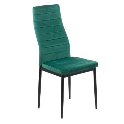SCAUN DE BUCATARIE DIN CATIFEA SI CADRU NEGRU BUC 263V VERDE foto