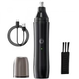 Cumpara ieftin Aparat de tuns parul din nas si urechi sau din zona sprancenelor, incarcare USB, 13.5 x 2.5 CM, Negru