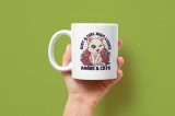 Cana alba personalizata Just a Girl Who Loves Anime &amp; Cats, INOVATIX&reg;. 330ml, Oem