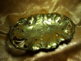 Tava bronz dore, Art Nouveau, colectie, cadou, vintage