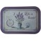 Farfurie metalica tip tava Pufo Life is Beautiful pentru servire desert, prajituri, aperitive, 34 x 23 cm