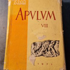 Apulum 8 Arheologie istorie etnografie 1970