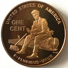 AMERICA 1 CENT 2009 PROOF LITERA S.(Abraham Lincoln- Formative Years) foto
