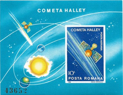 Colita Intoarcerea Cometei Halley, 1986 - NEOBLITERATA foto
