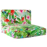 Set de Perne pentru Palete 2 Piese Multicolor Fabric Oxford
