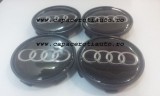Capace Janta Silicon Audi 65mm-69mm, Set 4 Bucati, Accesorii Auto Roti, Logo Emblema
