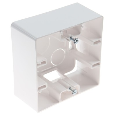 Cadru aparent Legrand Niloe 397861, 1 post, alb, pentru priza / intrerupator foto