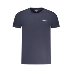 Tricou barbati, cu mini logo, Slim fit, Bleumarin, S