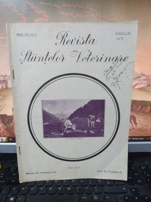 Revista Științelor Veterinare Galați anul VIII nr. 8 aug. 1930 Roi de albine 050 foto