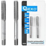 Set tarozi pentru filetare manuala, M8 x 1,0 mm, 2 bucati, Geko G38333