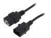 Cablu Alimentare Akyga 1.8m Negru 10A C14-C19 PVC H05VV-F OFC 3x1mm2