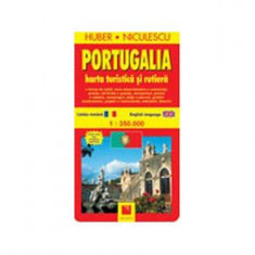 Portugalia. Hartă turistică şi rutieră - Paperback brosat - Huber Kartographie - Niculescu