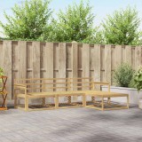 vidaXL Set de canapele de exterior 4 pcs Alb 249,5 x 162,5 x 73 cm 3386258