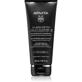 Apivita Cleansing Black Detox Jelly Cleanser gel de curățare cu cărbune activ 150 ml