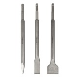 Set 3 dalti SDS Plus 250 mm pentru rotopercutor, Detoolz